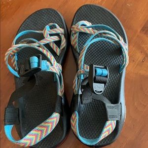 Chacos size 6 rainbow